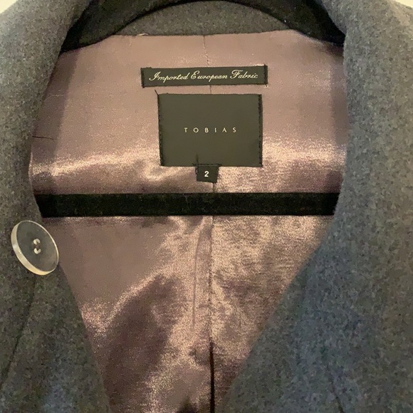 Grey Pea Coat - Picture 2 of 6